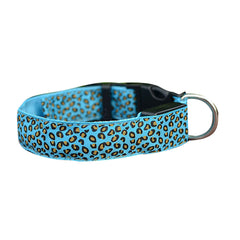 LED Pet Luminous leopard Dog Collar