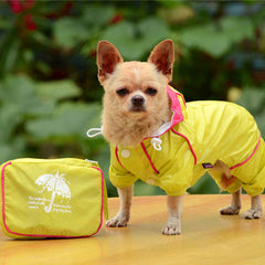 Waterproof Dog Hoodie Jacket Raincoat