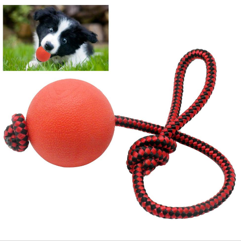 Solid Rubber Dog Chew Training Ball Toys