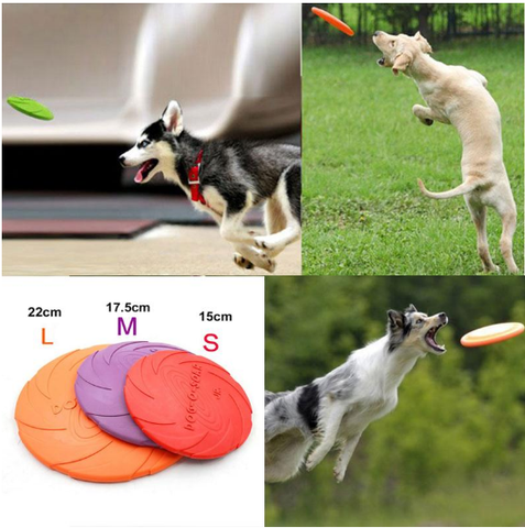 Pet Dog Frisbee Flying Disc Training Fetch Toy