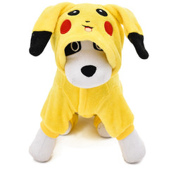 Dogs Clothes Cute Cartoon Pikachu Design