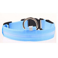 Nylon Pet Collar Night Safety LED Flashing Glow