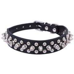 Punk Style Spiked Pet Dog Collar Round Bullet