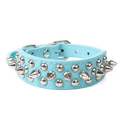 Punk Style Spiked Pet Dog Collar Round Bullet