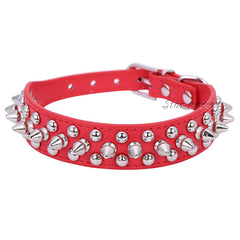 Punk Style Spiked Pet Dog Collar Round Bullet