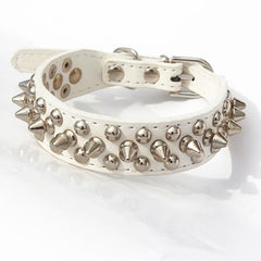 Punk Style Spiked Pet Dog Collar Round Bullet