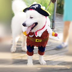 Funny Pirate Pet Costumes Dog Clothing