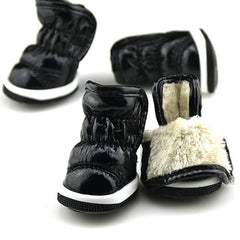 Pets Soft Synthetic Leather Anti-slip Boots Shoes