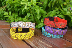 LED Pet Luminous leopard Dog Collar