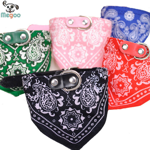 Adjustable Puppy Bandana Tie Collar