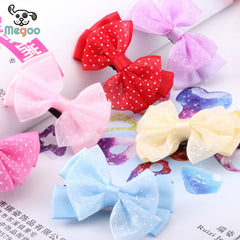 Pet Bows Lace Hair Bow Grooming Accessories