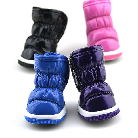 Pets Soft Synthetic Leather Anti-slip Boots Shoes