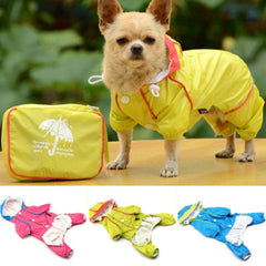 Waterproof Dog Hoodie Jacket Raincoat