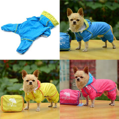 Waterproof Dog Hoodie Jacket Raincoat