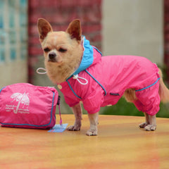 Waterproof Dog Hoodie Jacket Raincoat